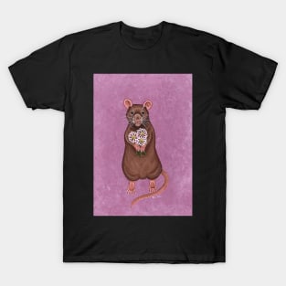 Rat and Flowers T-Shirt